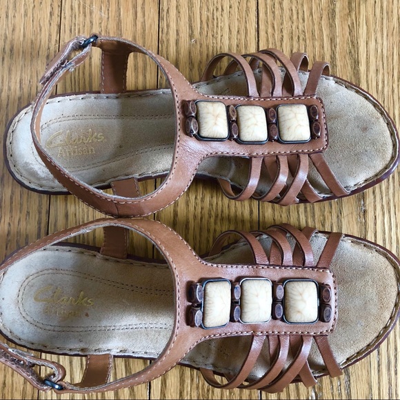 Clarks | Leather Strappy Sandals Brisk Freesia - Picture 3 of 4